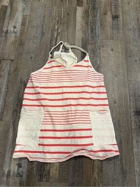FP Movement by Free People Cream & Coral Striped Mini Dress